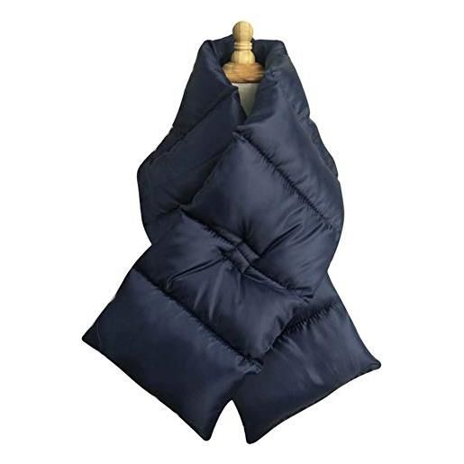 Asudaro sciarpa calda alla moda, giù sciarpa per uomo donna, scialli per sciarpe in tinta unita, scaldacollo, sciarpa spessa per sciarpa calda morbida per esterni, con fibbia 113x18cm