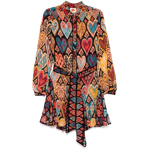 FARM Rio abito corto con cintura - nero