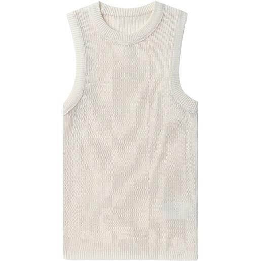 Low Classic top smanicato girocollo - toni neutri