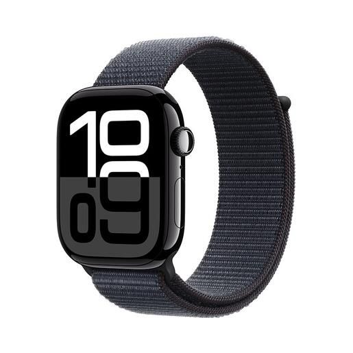 Apple watch series 10 serie 10 gps 46mm cassa in alluminio color jet black con sport loop