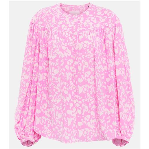 Isabel Marant blusa. Brunille in chiffon di misto seta