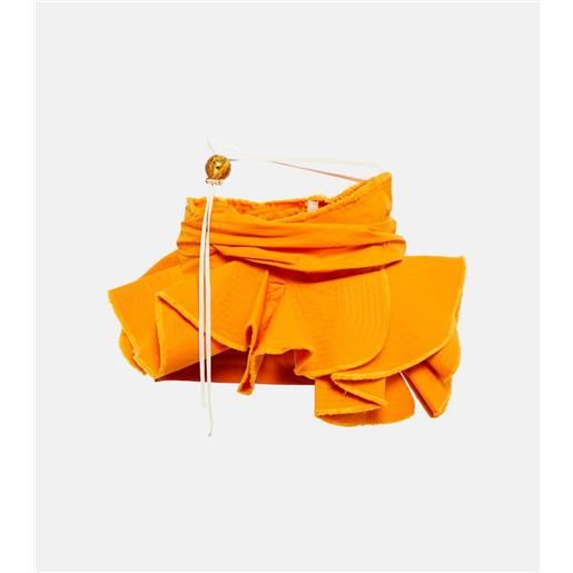 Jacquemus minigonna la jupe artichaut in cotone