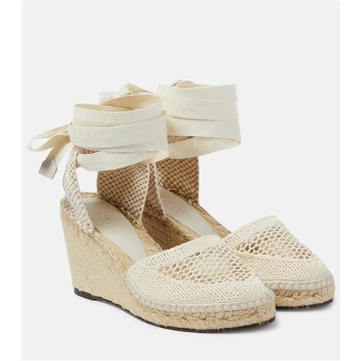 Isabel Marant espadrillas alfafi in rafia con zeppa