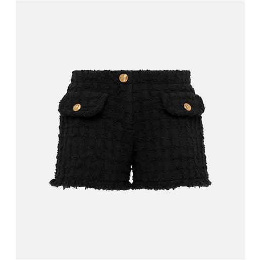 Versace shorts heritage in tweed di misto cotone