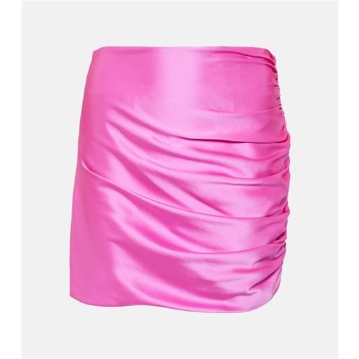 The Sei minigonna in charmeuse di seta