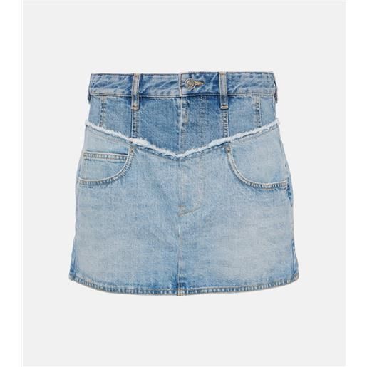 Isabel Marant minigonna di jeans a vita alta