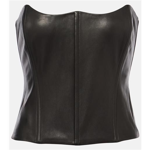 The Sei bustier in pelle