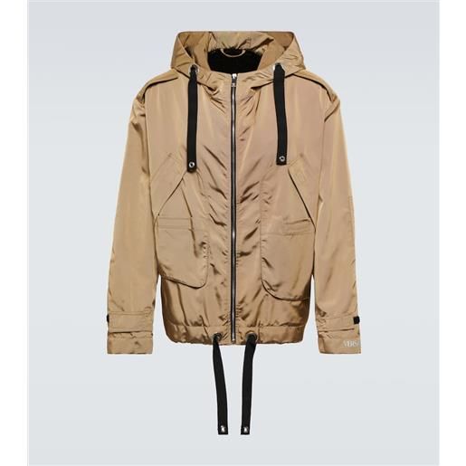 Versace giacca in nylon con cappuccio
