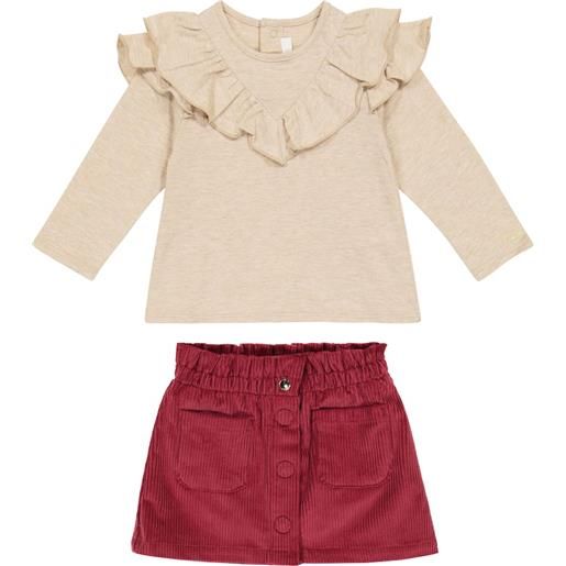 Chloe Kids chloã© kids baby - set pullover e gonna in cotone