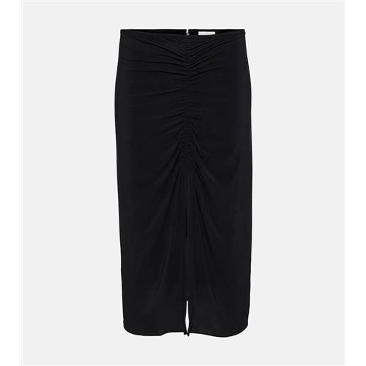 Isabel Marant gonna midi joella in jersey con ruches