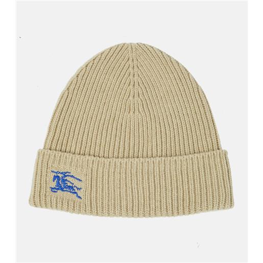 Burberry berretto ekd in cashmere a coste