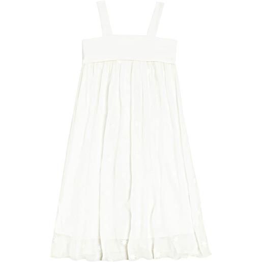 Chloe Kids chloã© kids abito in seta con ricamo