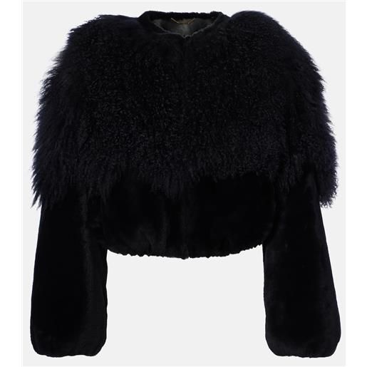 Chloe chloã© giacca cropped in shearling