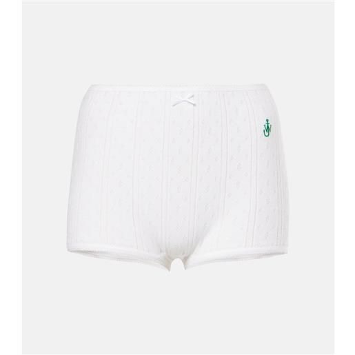JW Anderson shorts in cotone e cashmere