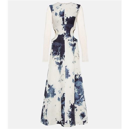 Chloe chloé abito midi tie-dye con cut-out
