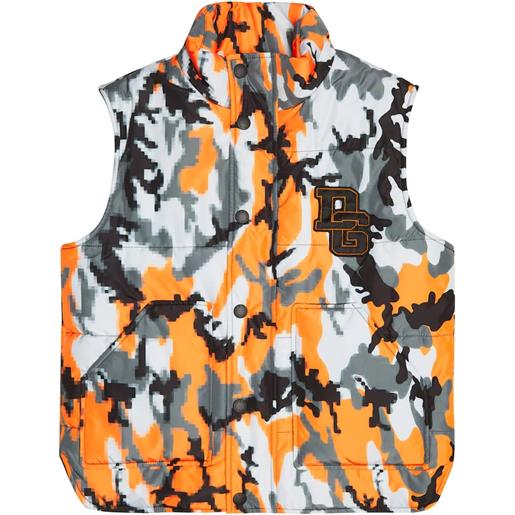 Dolce&Gabbana Kids gilet imbottito con stampa