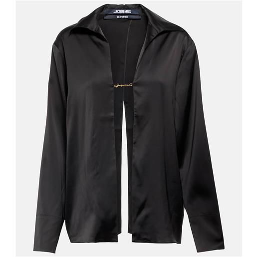 Jacquemus camicia la chemise notte in raso