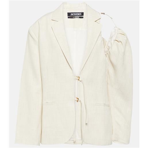 Jacquemus blazer la veste galliga in misto lino