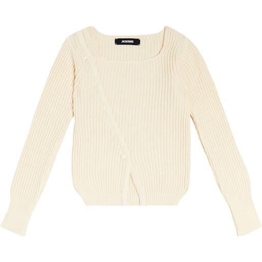 Jacquemus Enfant cardigan la maille pau in cotone e lino