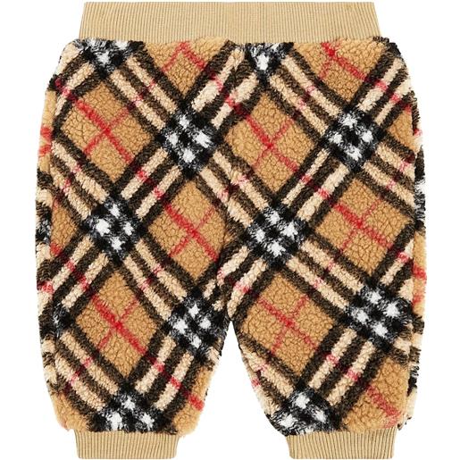 Burberry Kids baby - pantaloni sportivi burberry check