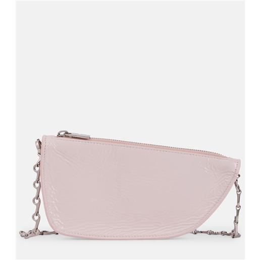 Burberry borsa a spalla micro in pelle
