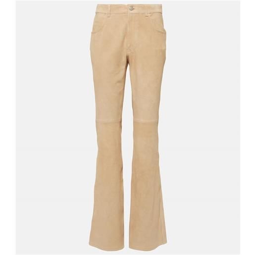 Chloe chloã© pantaloni regular in suede a vita media