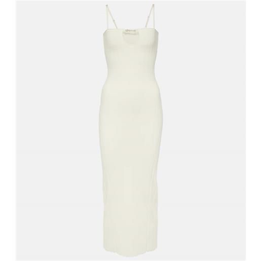 Jacquemus abito midi la robe sierra bretelles