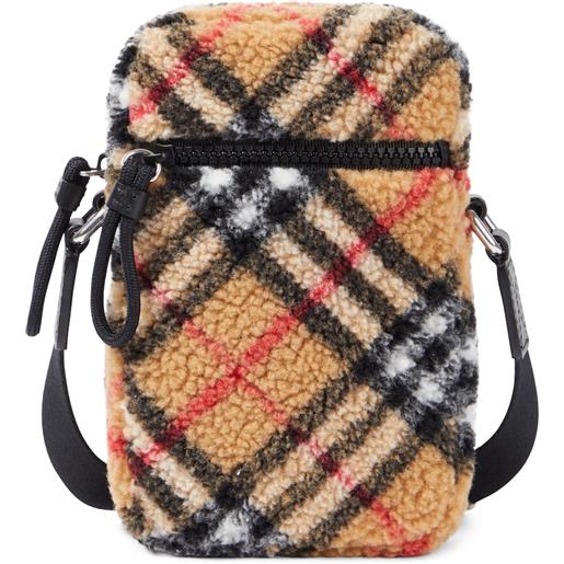 Burberry Kids borsa a tracolla burberry check in pile