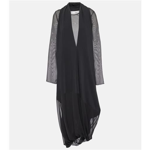 MM6 Maison Margiela abito midi drappeggiato