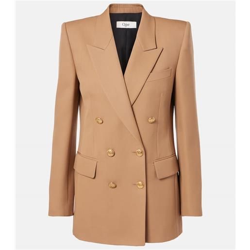 Chloe chloã© blazer doppiopetto in lana vergine