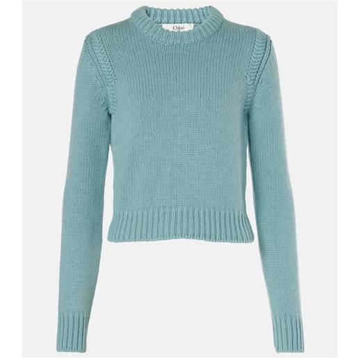Chloe chloã© pullover in cashmere e cotone