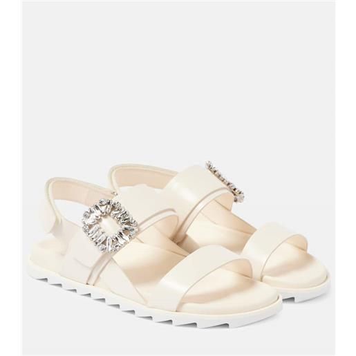 Roger Vivier sandali slidy viv' in pelle
