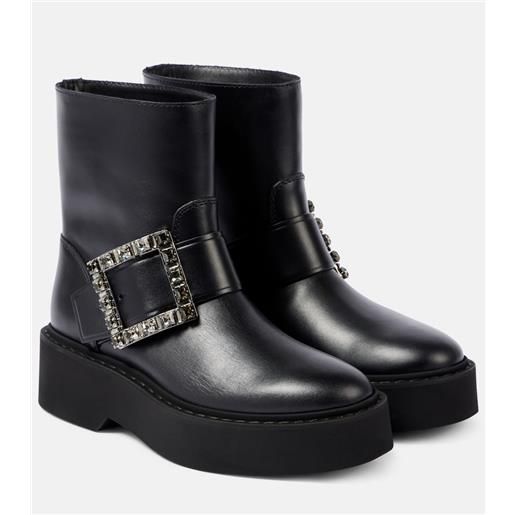 Roger Vivier anfibi vivâ rangers in pelle