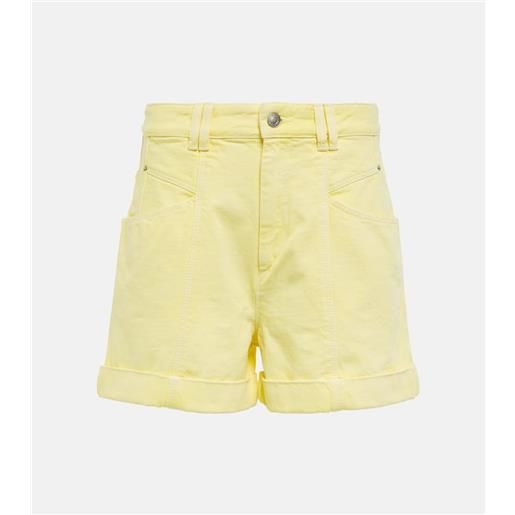 Isabel Marant shorts di jeans vetanio a vita alta