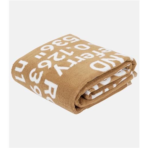 Burberry telo mare location in jacquard di cotone