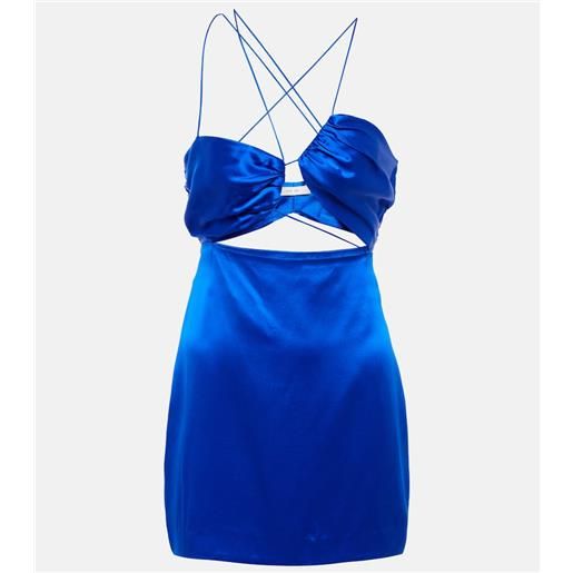 The Sei miniabito asimmetrico in raso di seta