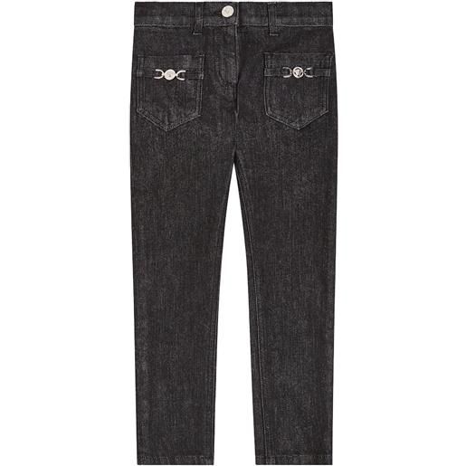 Versace Kids jeans regular la medusa con decorazione