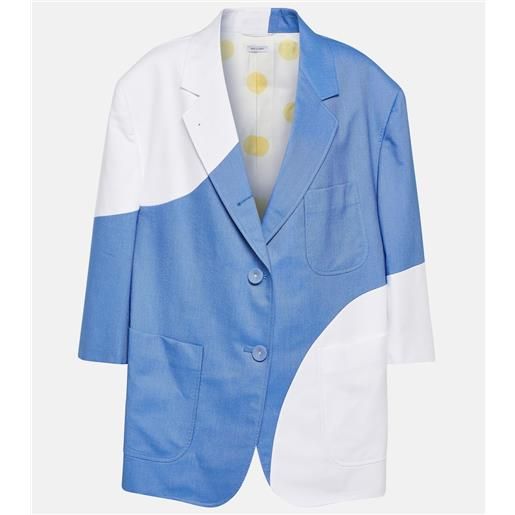 Thom Browne blazer oversize in cotone a pois