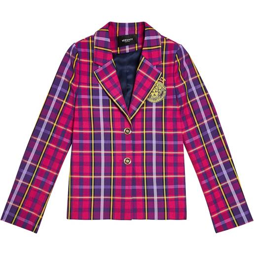 Versace Kids blazer a quadri