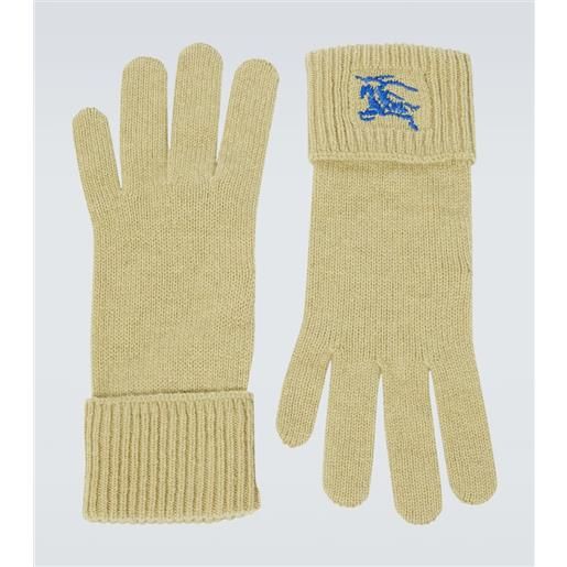 Burberry guanti ekd in misto cashmere