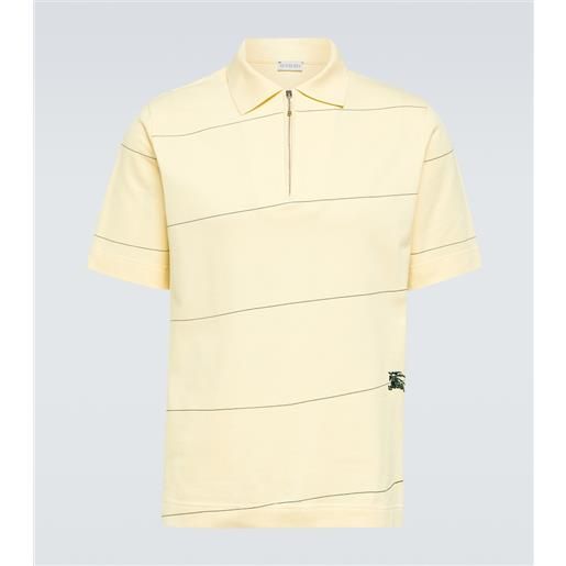 Burberry polo ekd in cotone piquã© a righe