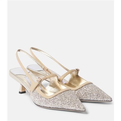 Jimmy Choo pumps slingback didi 45 con glitter