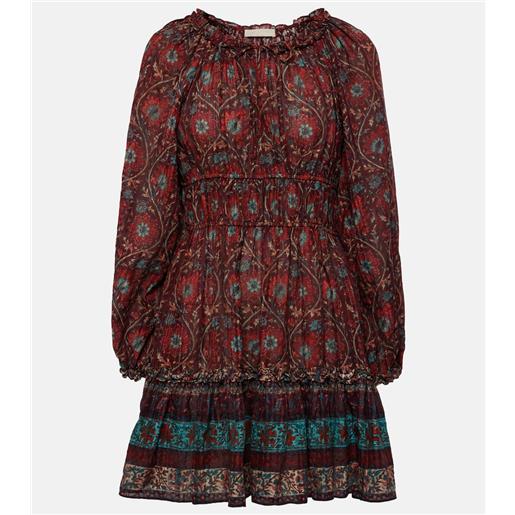 Ulla Johnson abito corto val con stampa floreale