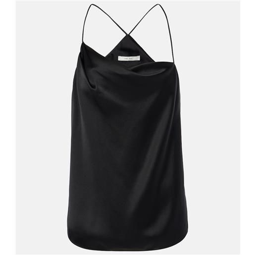 The Sei top in raso di seta