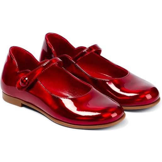 Christian Louboutin Kids ballerine melodie chick in vernice
