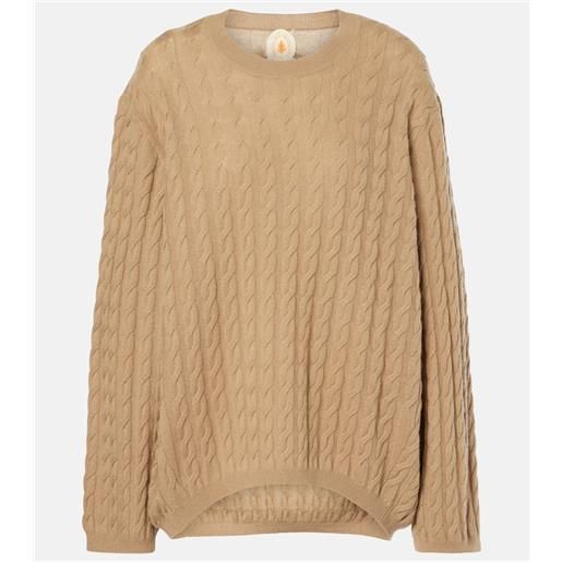 Jardin des Orangers pullover in lana e cashmere a trecce