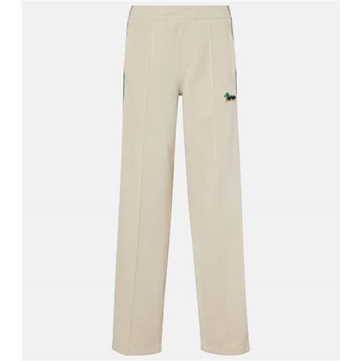 Burberry pantaloni sportivi con logo