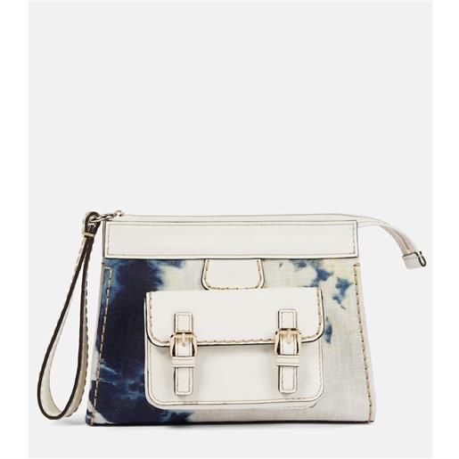 Chloe chloã© clutch edith in lino tie-dye