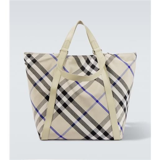 Burberry borsa large in jacquard Burberry check