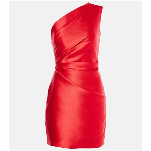 Solace London abito corto nori in twill di raso